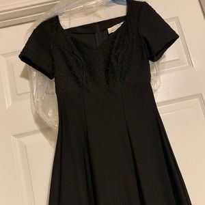 Black formal dress with beaded top for choir